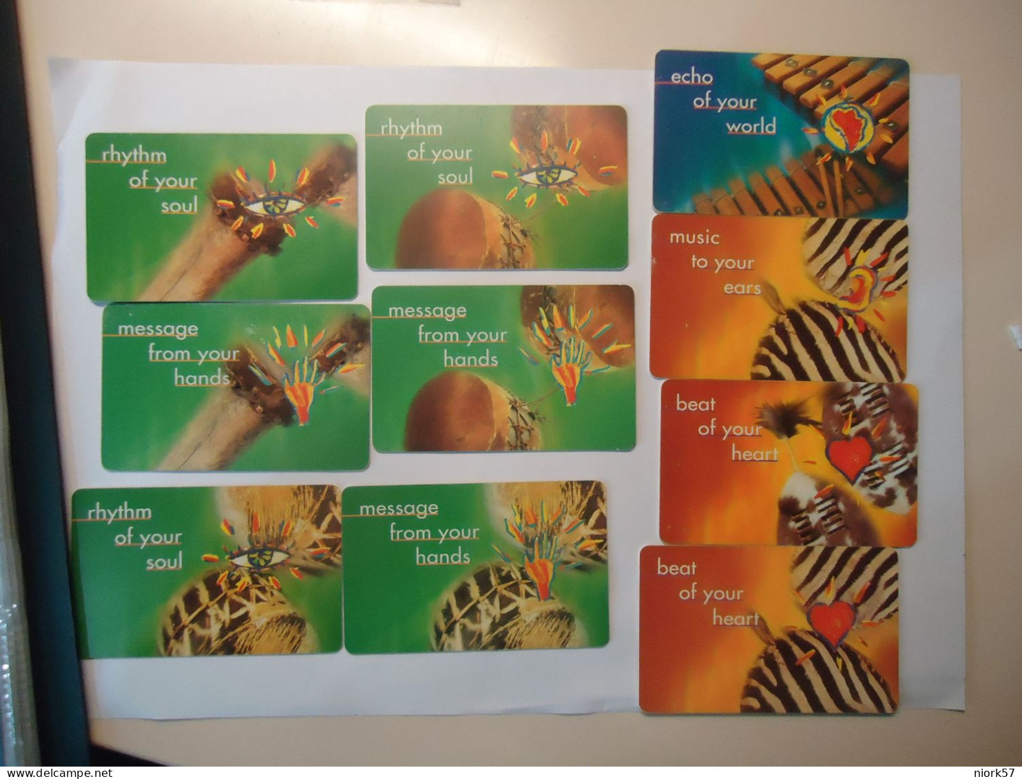 SOUTH AFRICA  USED  CARDS SET 10    FEEL  2 SCAN - Zuid-Afrika