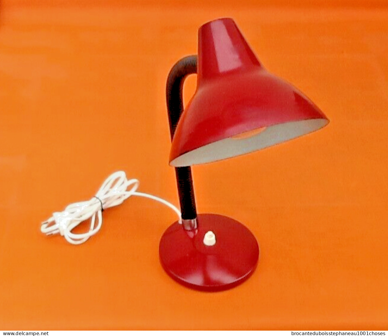 Années 1970   Lampe à Poser Ou Suspendre  Tige Articulée / Abat-jour Orientable - Lantaarns & Kroonluchters