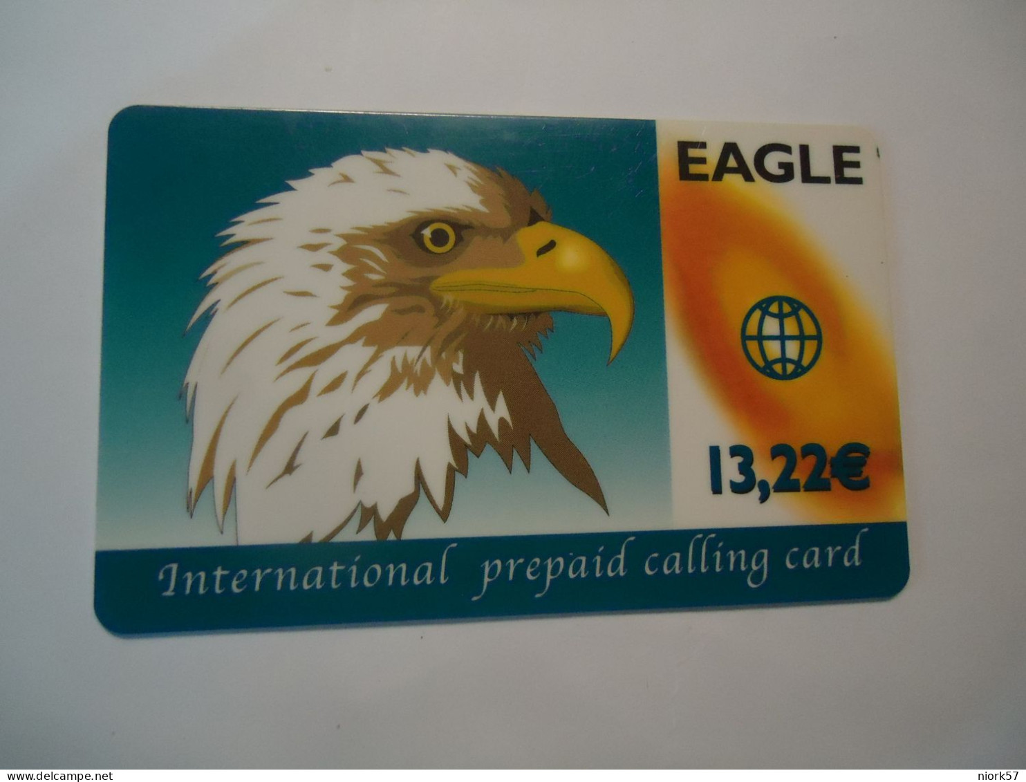 GREECE PREPAID  USED CARDS  BIRD BIRDS EAGLES - Águilas & Aves De Presa