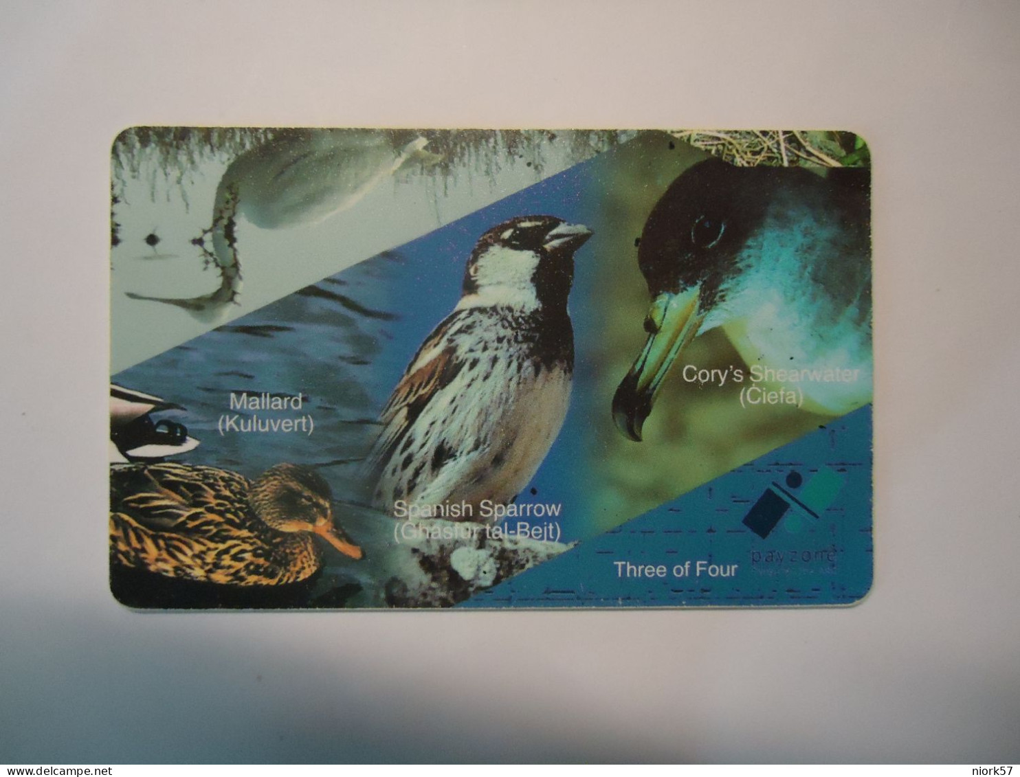 MALTA USED CARDS    BIRD  BIRDS - Altri & Non Classificati