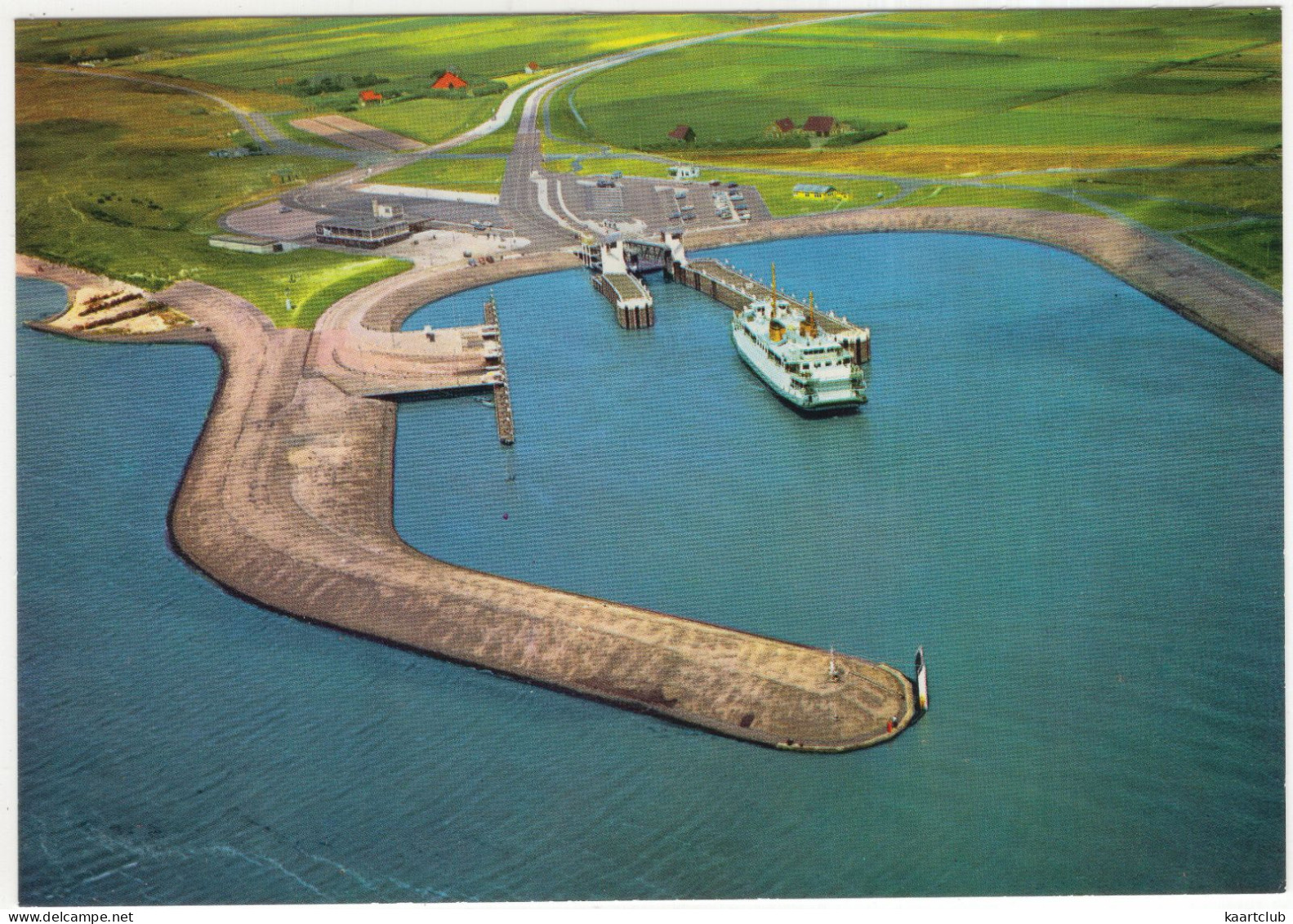 Texel - Aankomst Veerboot Vanuit De Lucht - (Wadden, Nederland/Holland) - Ferry -  Aerophoto-Schiphol No. 30425 - Texel