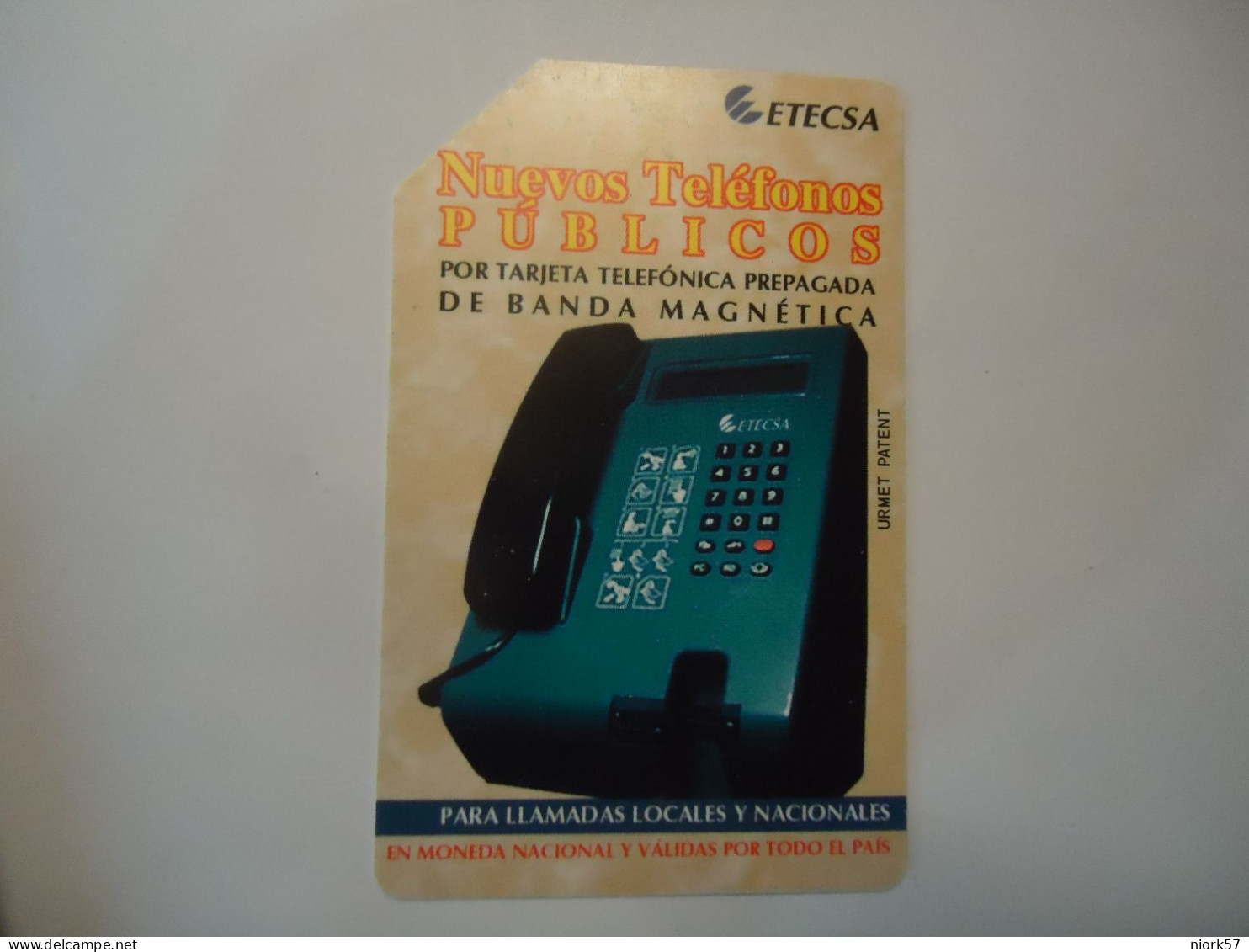 CUBA USED CARDS ULMET  TELEPHONES - Kuba
