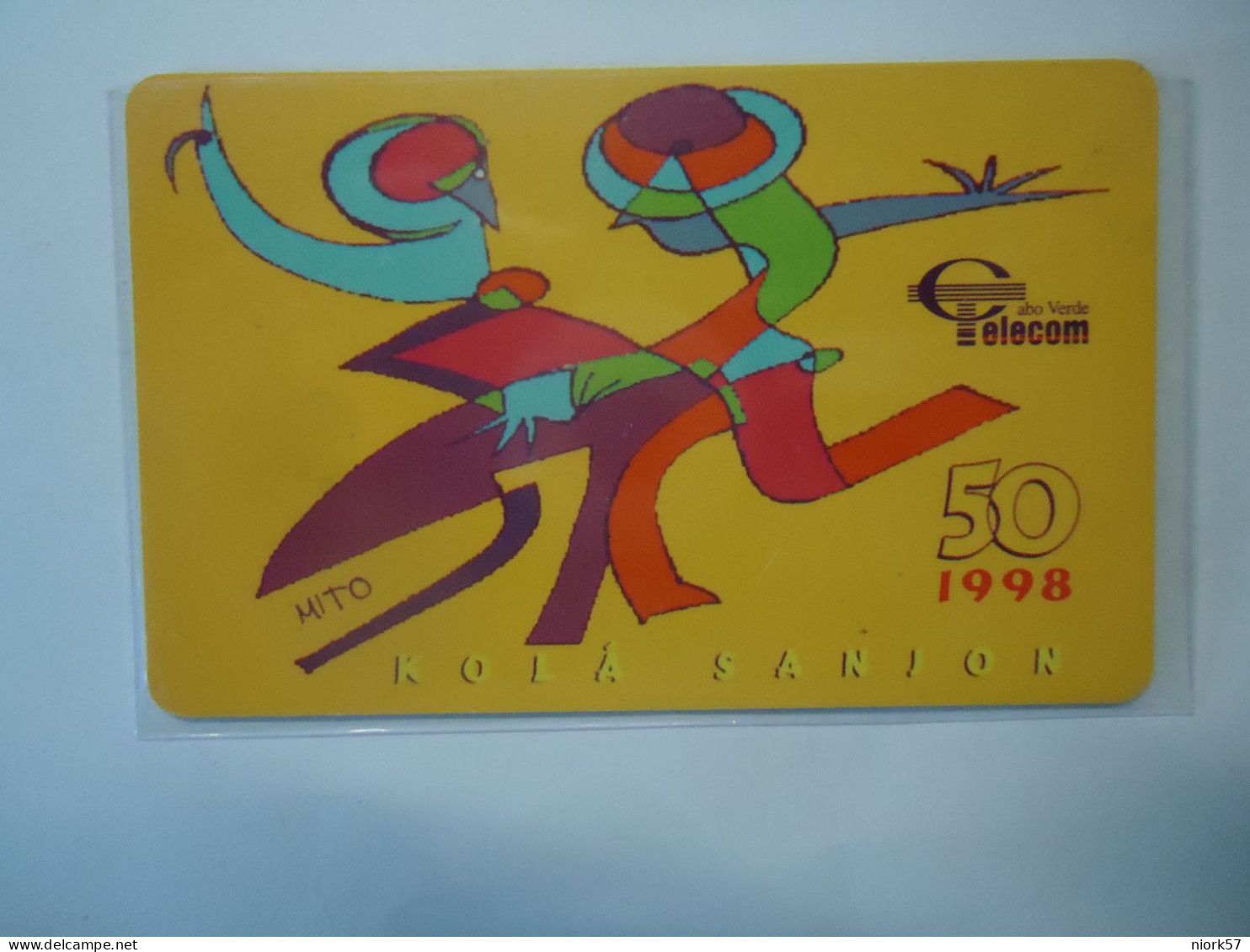 CAPE VERDE  USED CARDS  COMICS PAINTING - Kaapverdische Eilanden