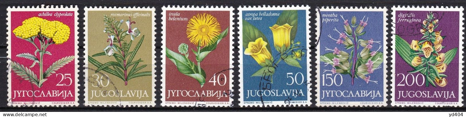 YU098 – YOUGOSLAVIA – 1965 – MEDICINAL PLANTS – SG # 1158/63 USED 5,25 € - Oblitérés