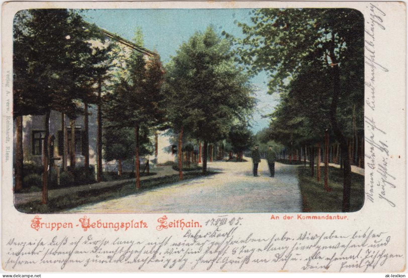 Ansichtskarte Zeithain An Der Kommandantur 1905  - Zeithain