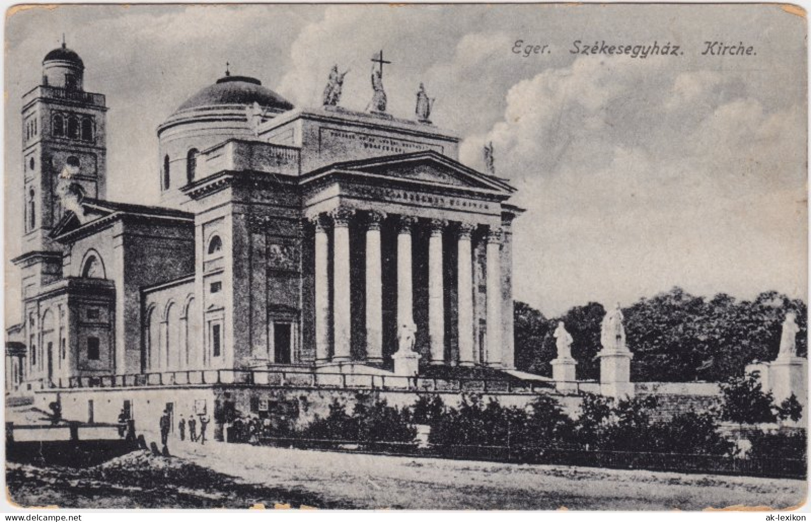 Postcard Erlau Eger (Egri) Székesegyház/Kathedrale 1929 - Ungarn