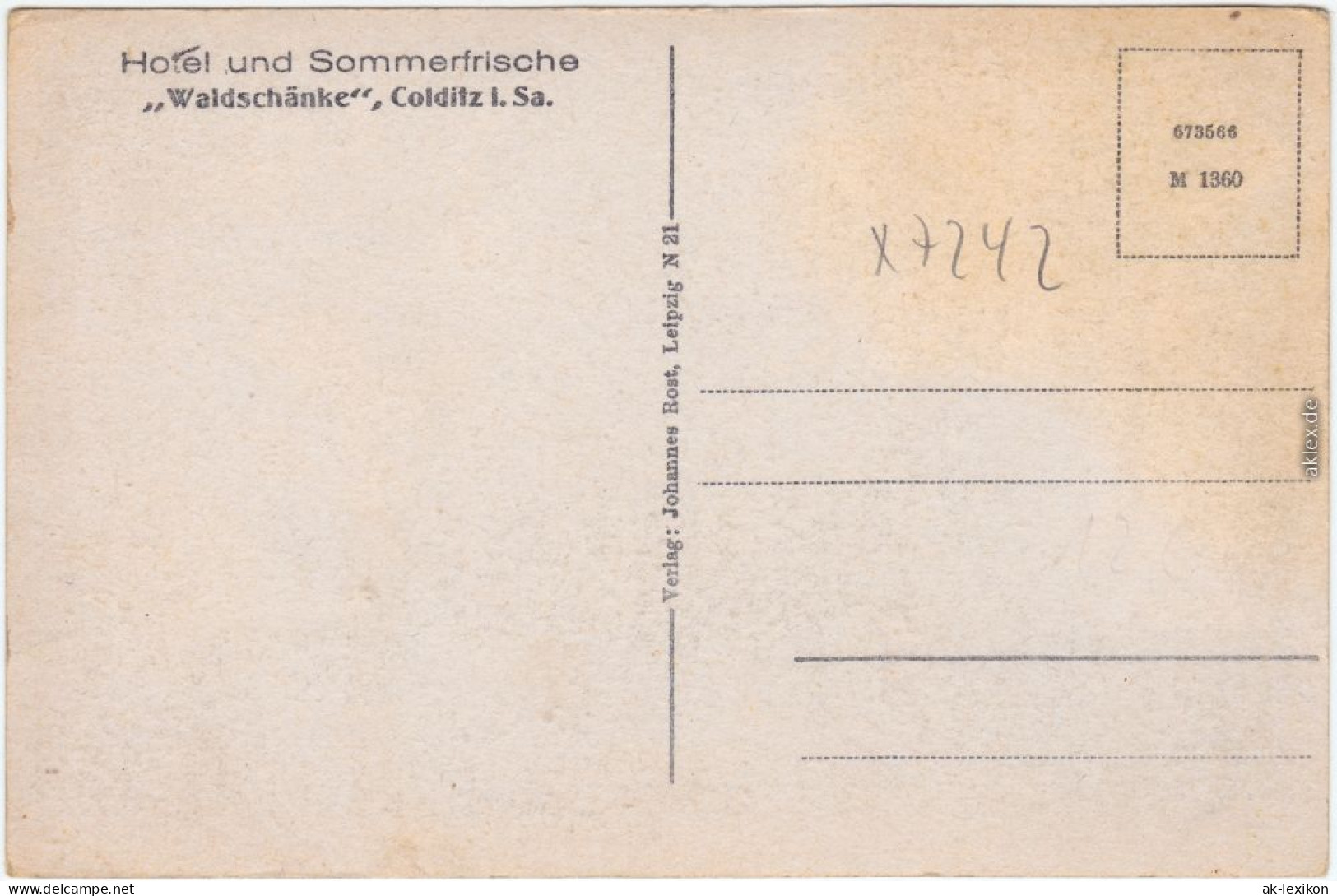 Colditz Speise Und Gesellschaftssaal Erleuchteter Tanzfläche Waldschänke 1940 - Colditz
