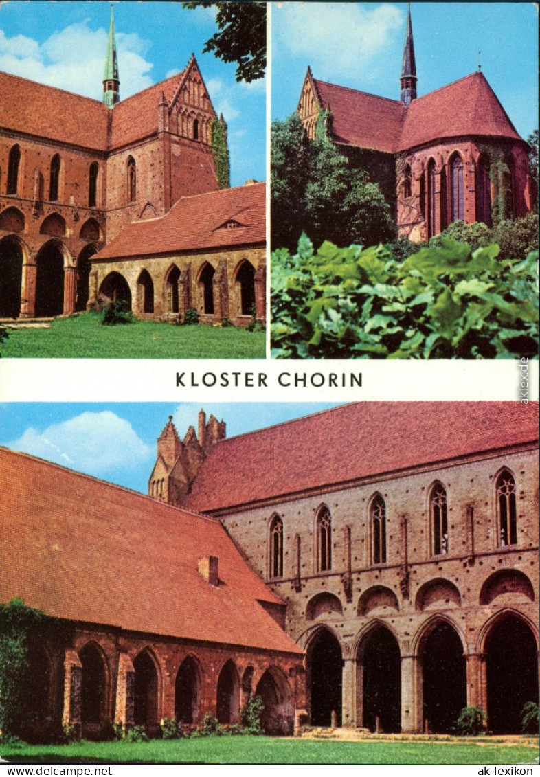 Chorin Innenhof Mit östlichem Kreuzgang, Nordgiebel,  Kreuzgang 1981 - Chorin