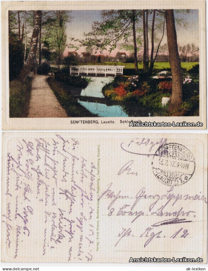 Ansichtskarte Senftenberg (Niederlausitz) Schloßwall 1928  - Senftenberg