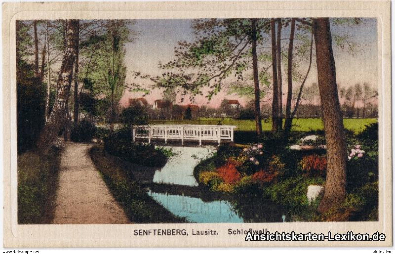 Ansichtskarte Senftenberg (Niederlausitz) Schloßwall 1928  - Senftenberg