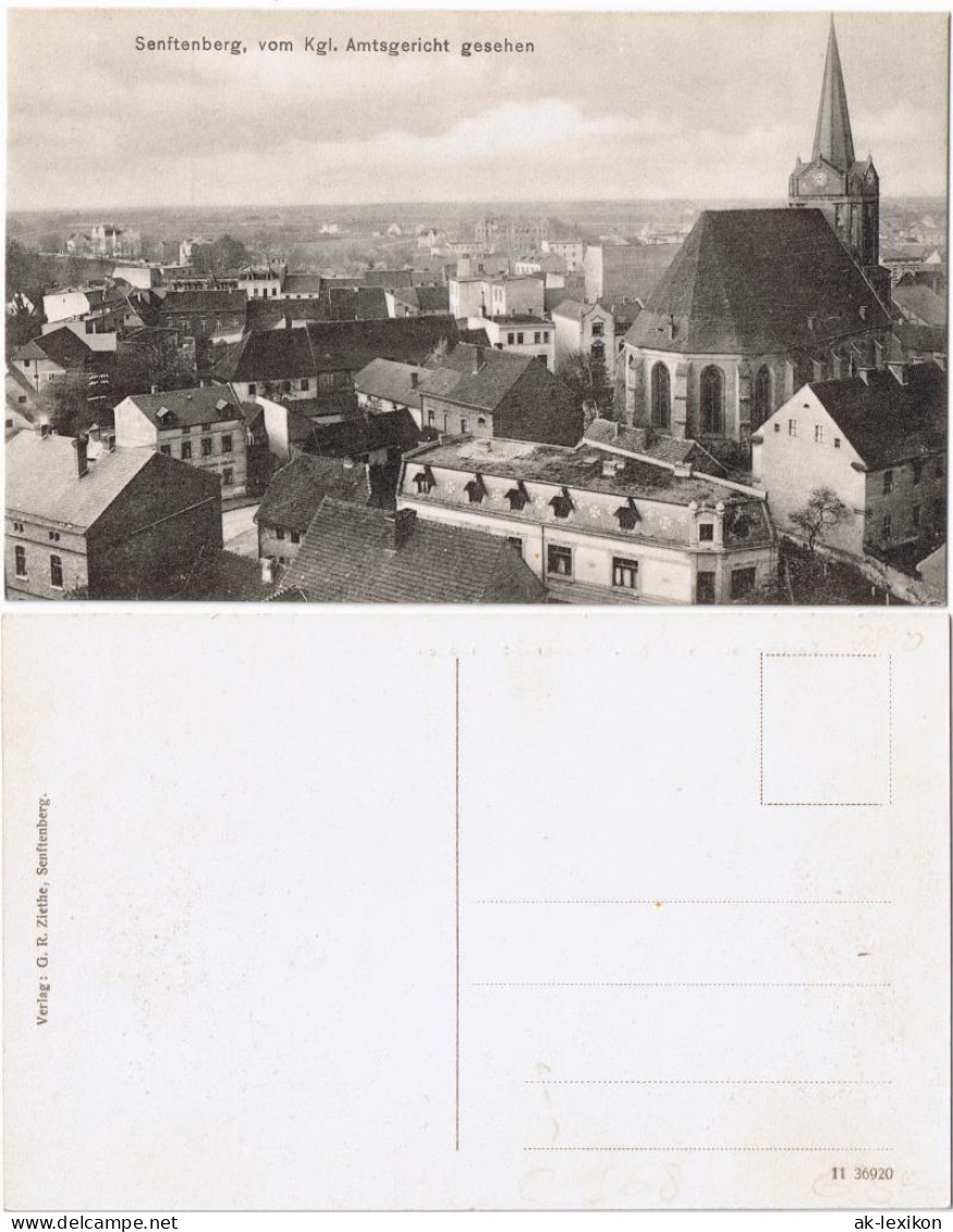 Ansichtskarte Senftenberg (Niederlausitz) Vom Kgl. Amtsgericht Gesehen 1918 - Senftenberg