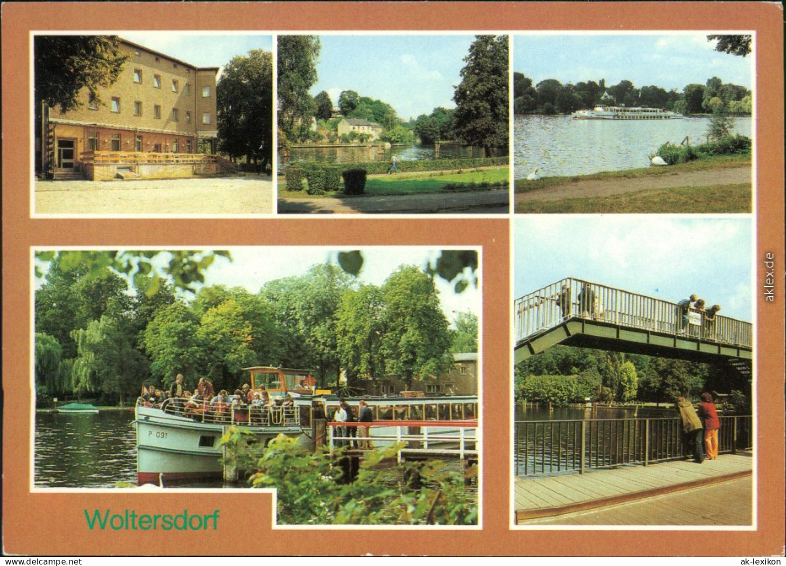 Woltersdorf Am Kalksee, Am Flakensee, Schiffsanlegestelle, Schleusenbrücke 1983 - Woltersdorf