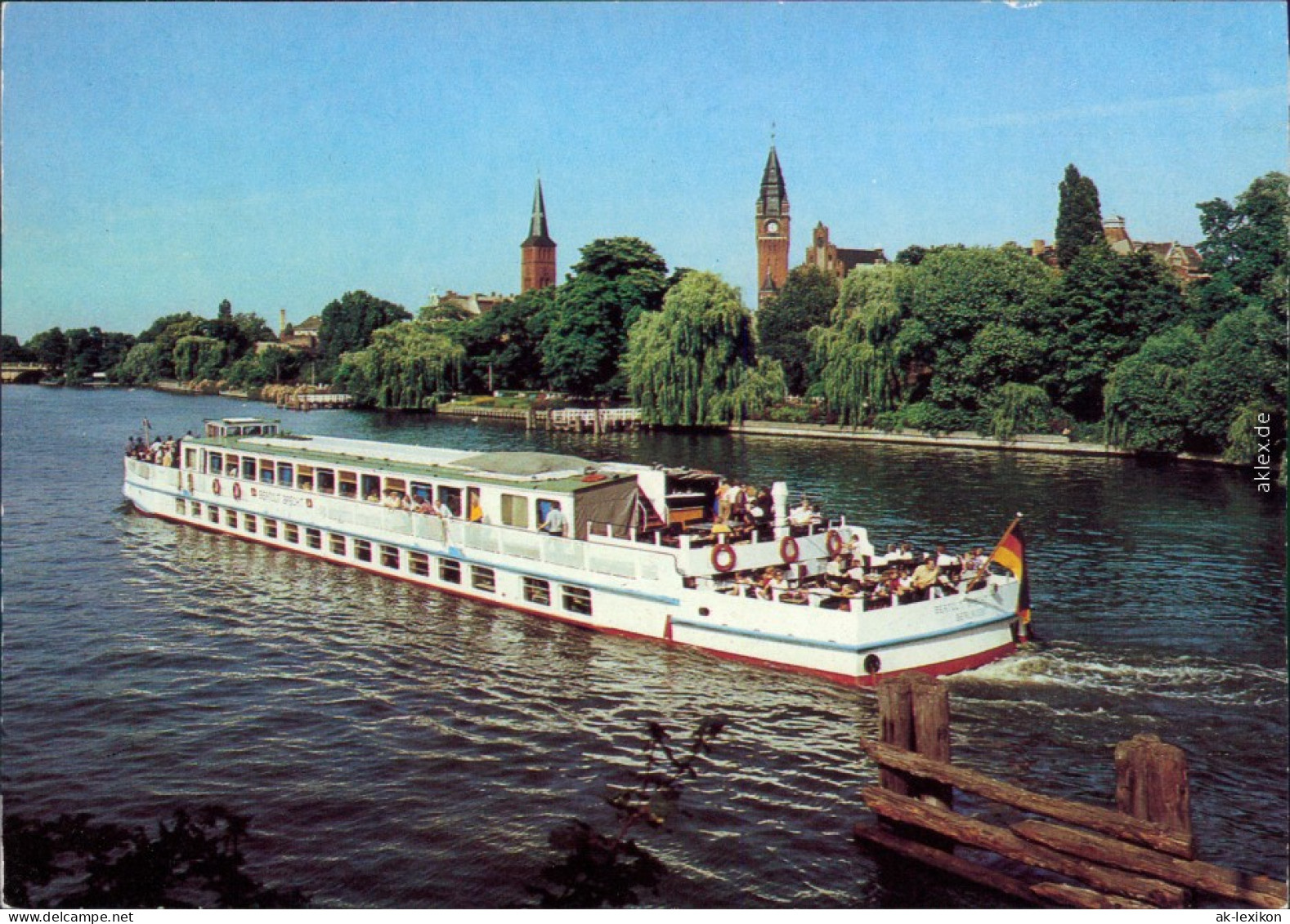 Ansichtskarte Berlin Fahrgastschiff "Bertolt Brecht" 1985 - Koepenick