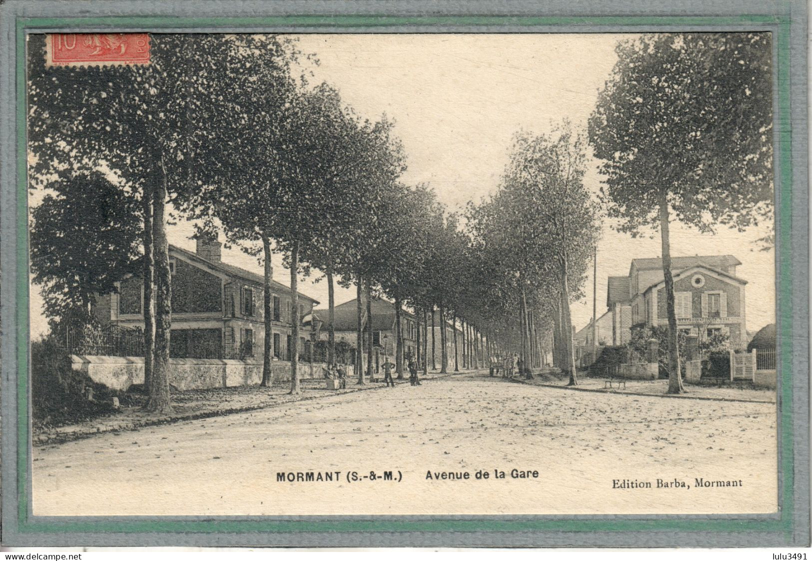 CPA - MORMANT (77) - Aspect De L'Avenue Et Du Restaurant De La Gare En 1907 - Mormant