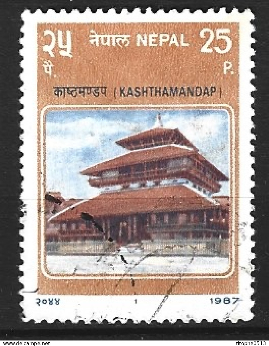 NEPAL. N°454A Oblitéré De 1987. Temple Hindou. - Hindouisme