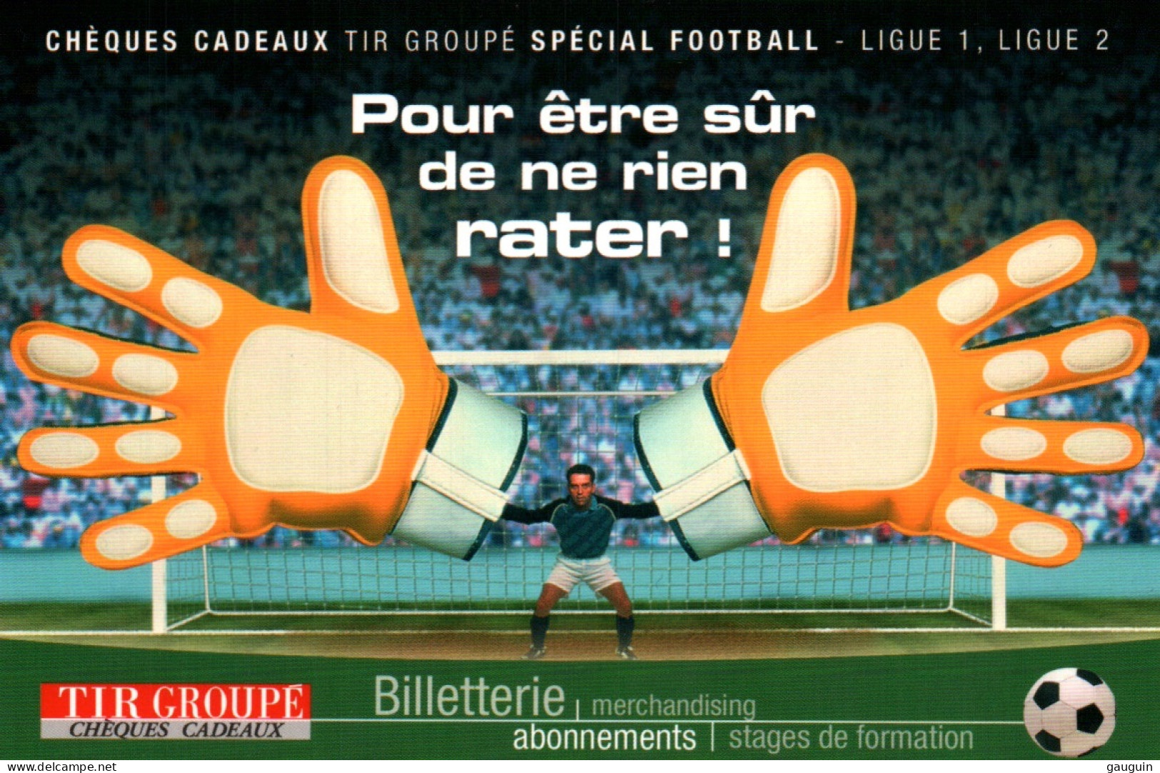 CPM - STADE - Illustration PUB "Tir Groupé" Chèques Cadeaux - LOT 2 CP  ... - Stadi