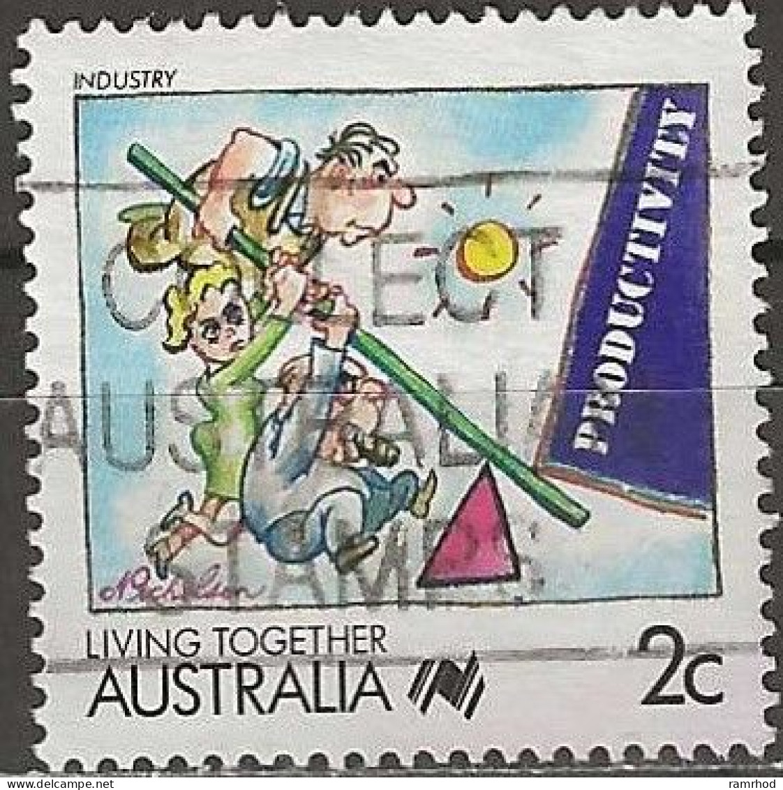 AUSTRALIA 1988 Living Together - 2c. - Industry (P. Nicholson) AVU - Oblitérés