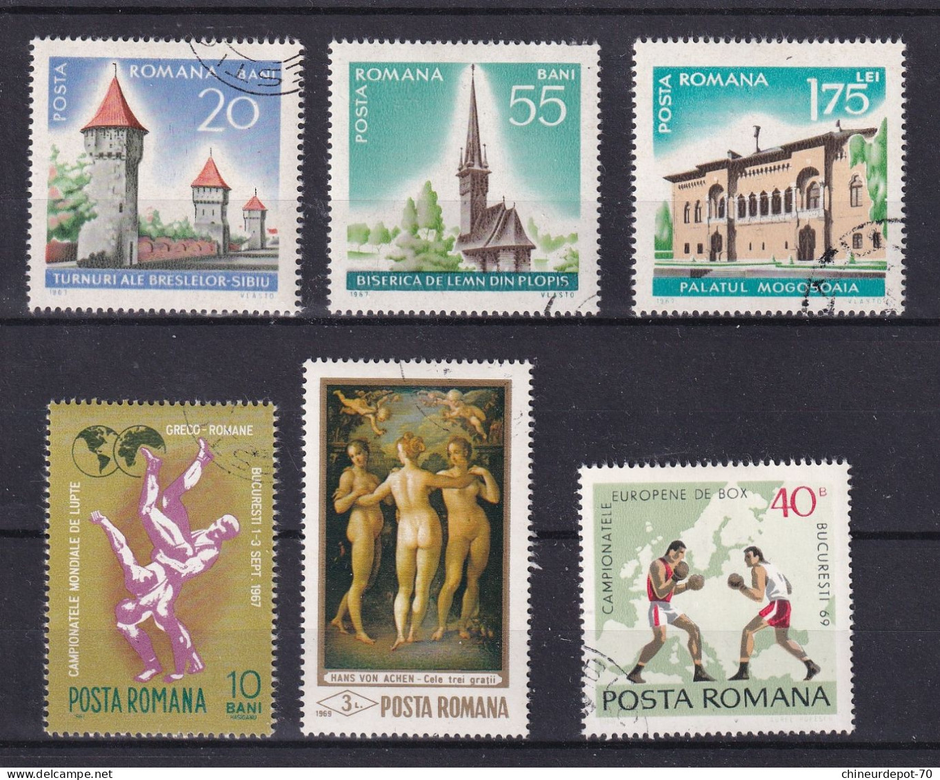 COLLECTION ROUMANIE ROMANIA Rumänien LOT OBLITERE VOIR 50 FOTOS