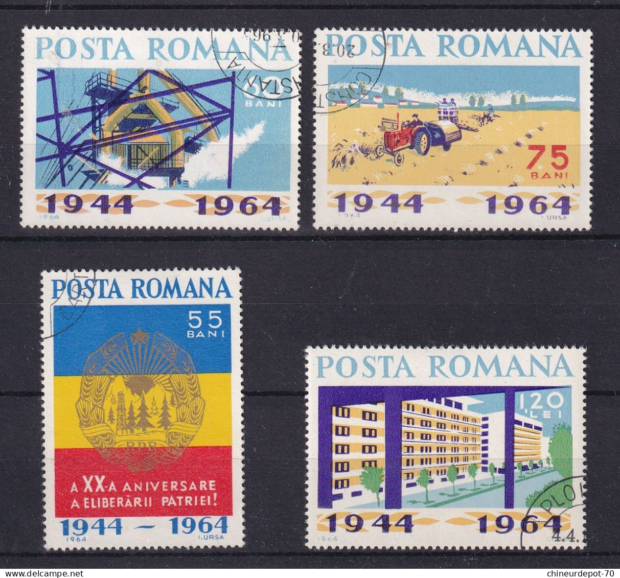 COLLECTION ROUMANIE ROMANIA Rumänien LOT OBLITERE VOIR 50 FOTOS