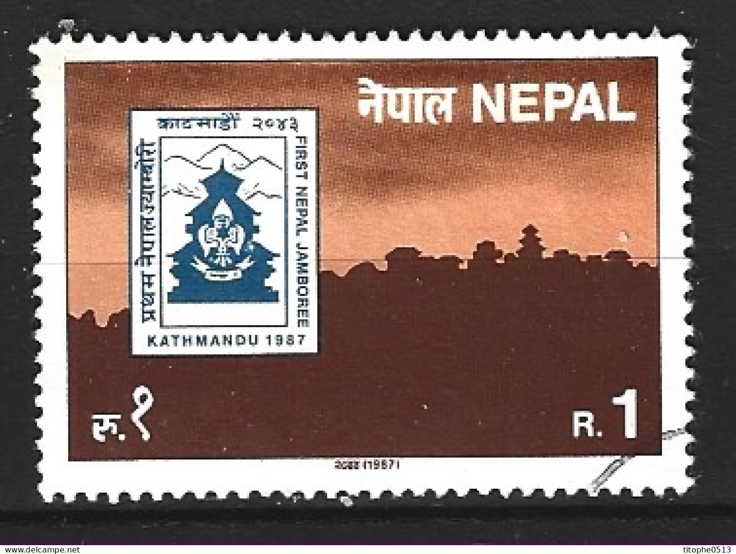 NEPAL. N°450 Oblitéré De 1987. Jamboree. - Gebraucht