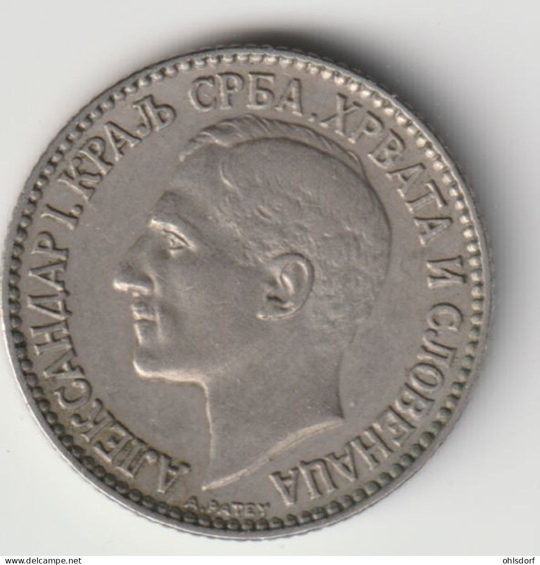 YUGOSLAVIA 1925: 1 Dinar, KM 5 - Joegoslavië