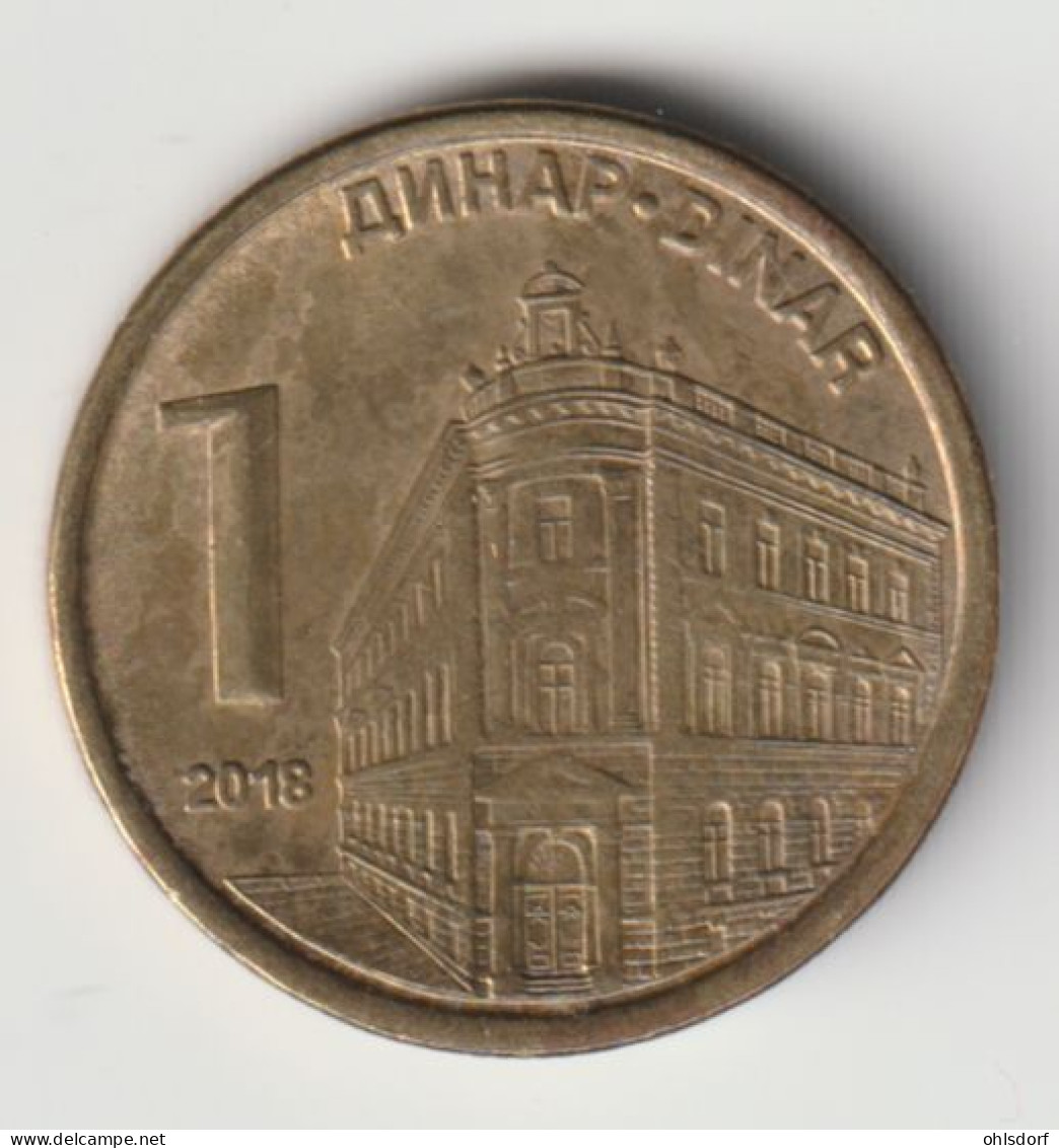 SERBIA 2018: 1 Dinar, KM 54 - Serbia