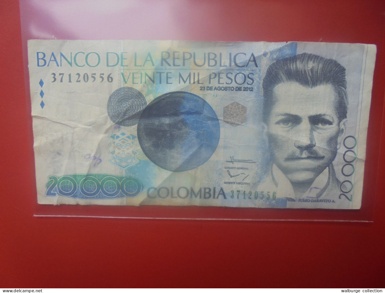 COLOMBIE 20.000 PESOS 2012 Circuler (B.33) - Kolumbien