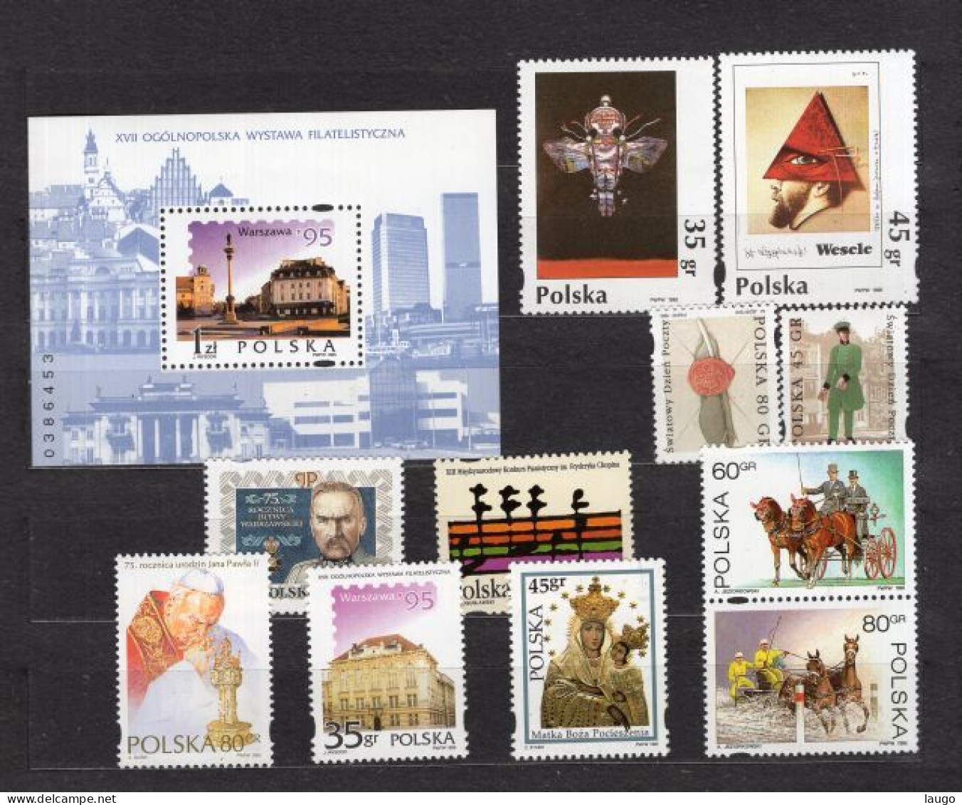 Poland Lot Of Stamps From Year 1995 MNH - Ongebruikt