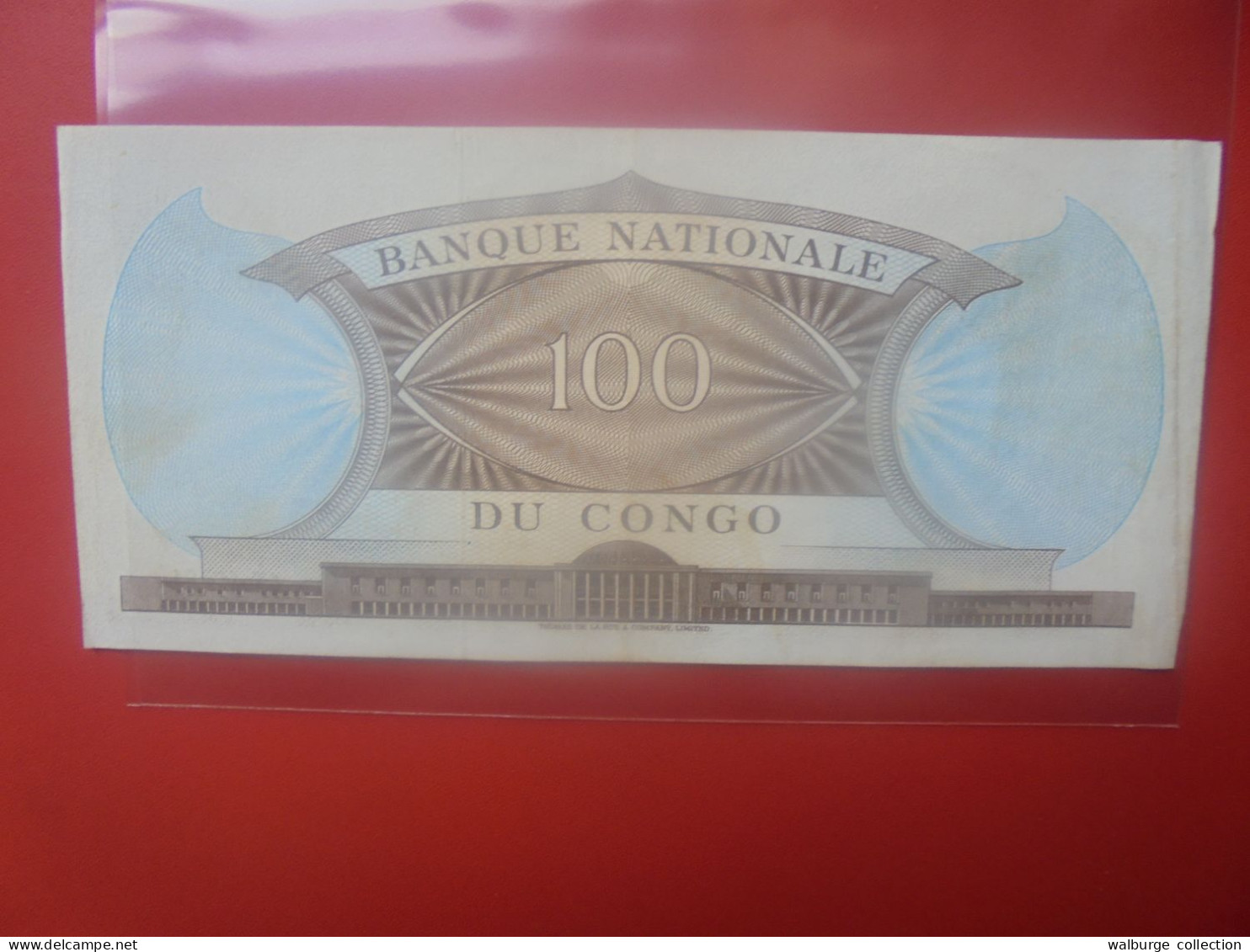EX-CONGO BELGE 100 FRANCS 1961 Circuler (B.33) - Bank Belg. Kongo