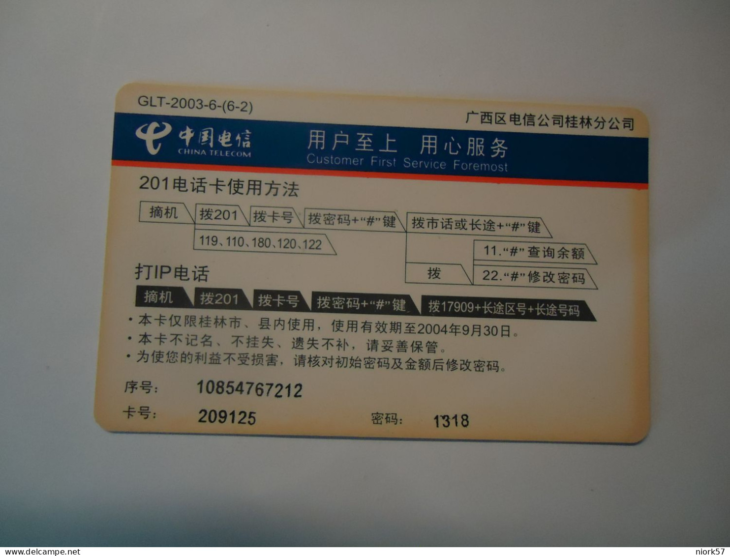 CHINA  USED  PHONECARDS AIRPLANES FORCE - Avions