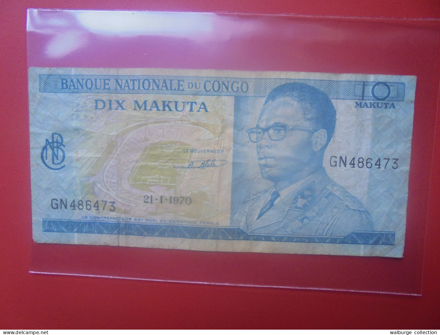 CONGO 10 MAKUTA 1970 Circuler (B.33) - República Democrática Del Congo & Zaire