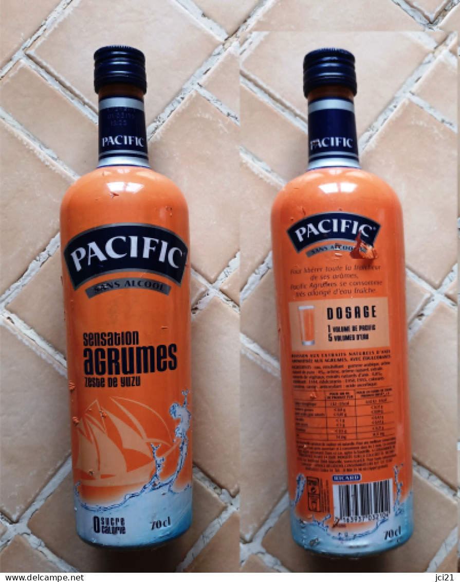 Bouteille Pleine 1L " RICARD Pacifique Sans Alcool Sensation Agrumes " _Dvbr16 - Spirits