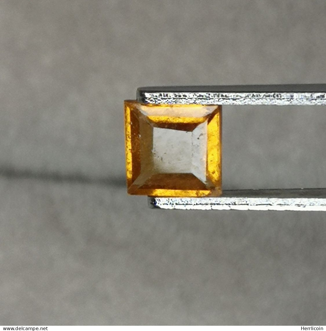 Grenat Hessonite Naturel Du Sri Lanka - Rectangle 0.63 Carat - 4.9 X 4.8 X 2.4 Mm - Sonstige & Ohne Zuordnung