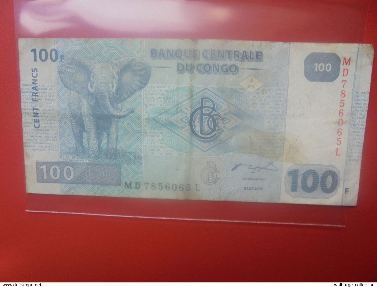 CONGO 100 FRANCS 2007 Circuler (B.33) - République Démocratique Du Congo & Zaïre