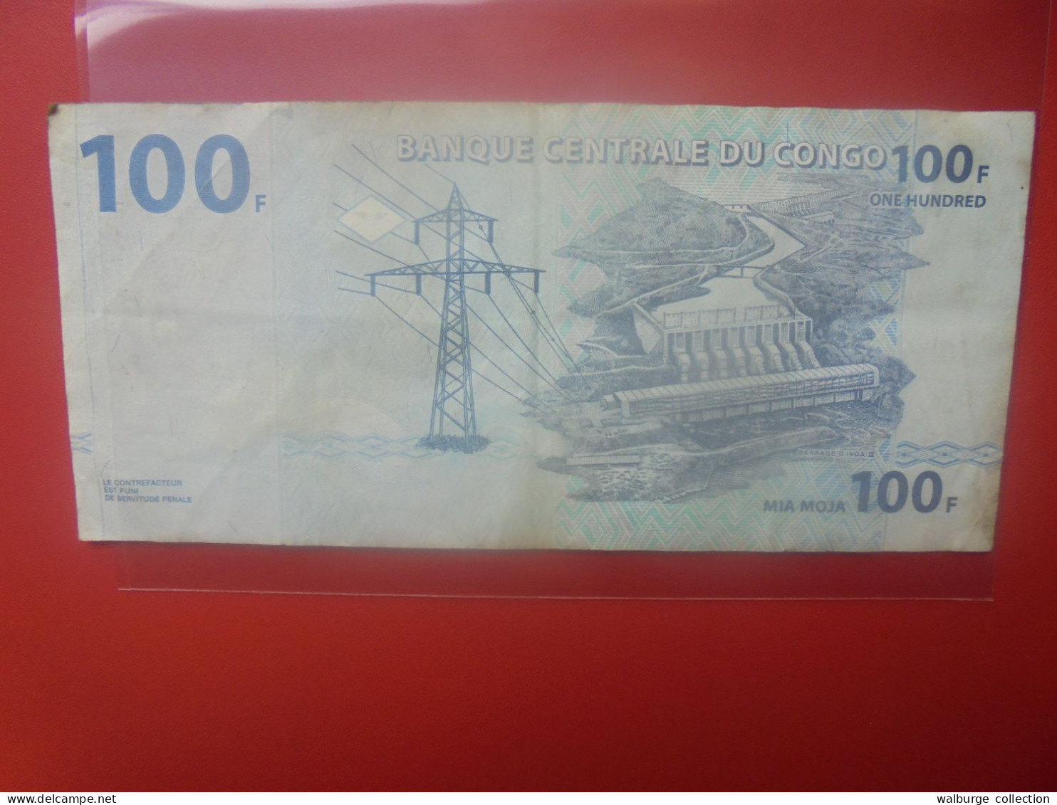CONGO 100 FRANCS 2007 Circuler (B.33) - Demokratische Republik Kongo & Zaire
