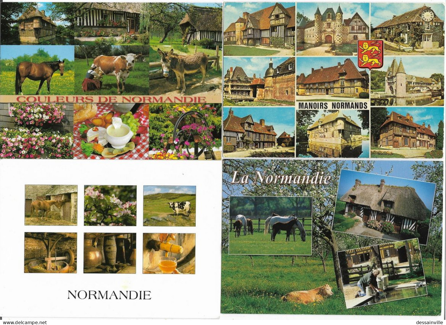 NORMANDIE - Lot De 4 Cartes - Other