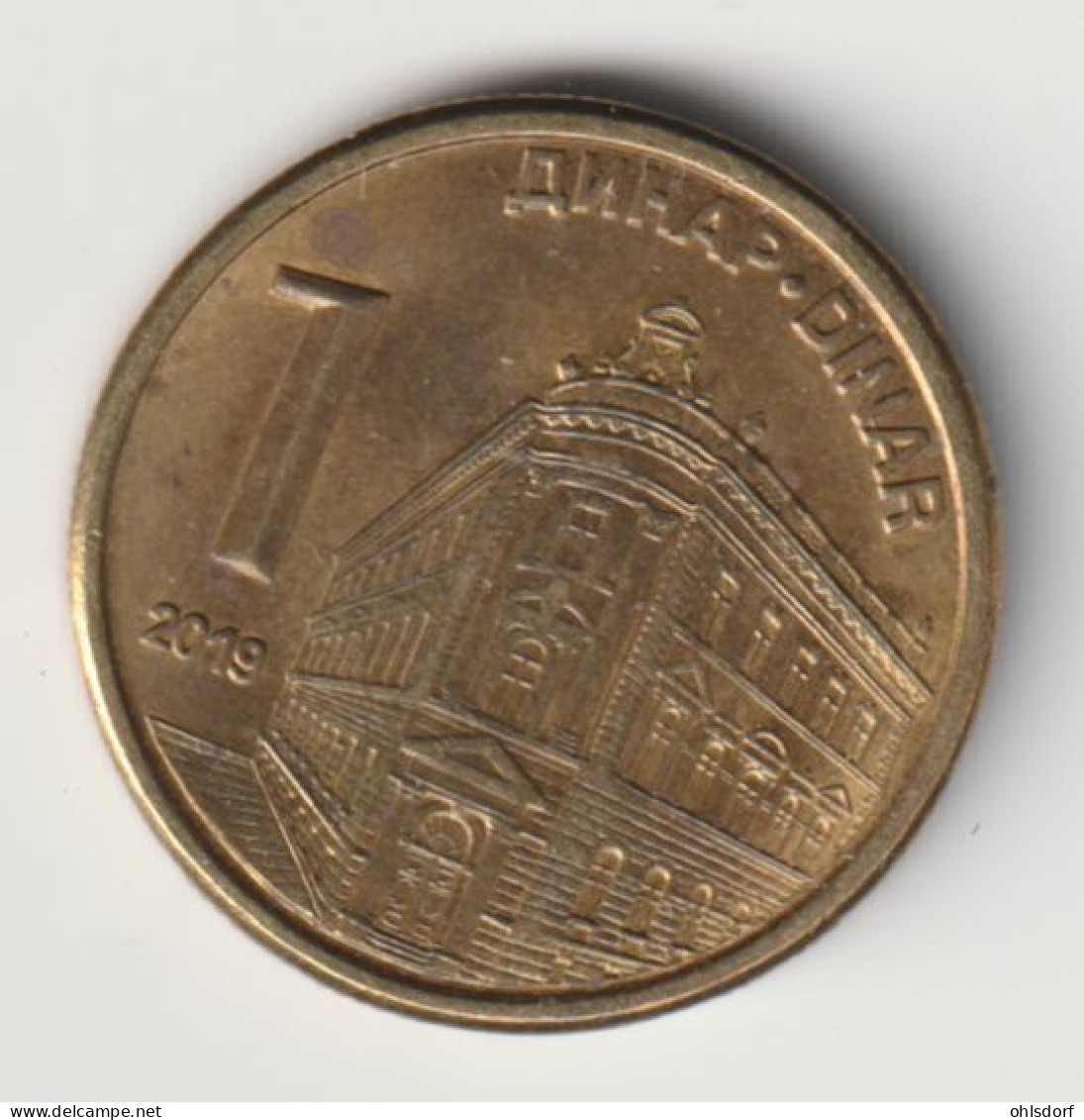 SERBIA 2019: 1 Dinar, KM 54 - Servië