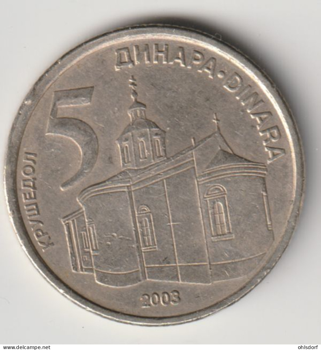 SERBIA 2003: 5 Dinara, KM 36 - Serbien