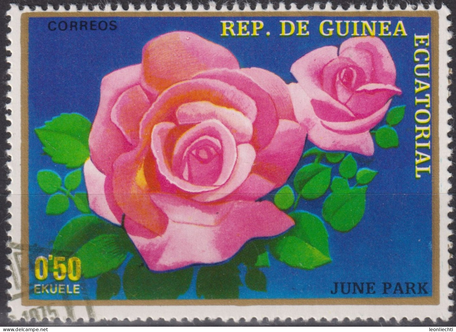 1979 Äquatorial-Guinea ° Mi:GQ 1573,June Park Rose, Blume - Äquatorial-Guinea