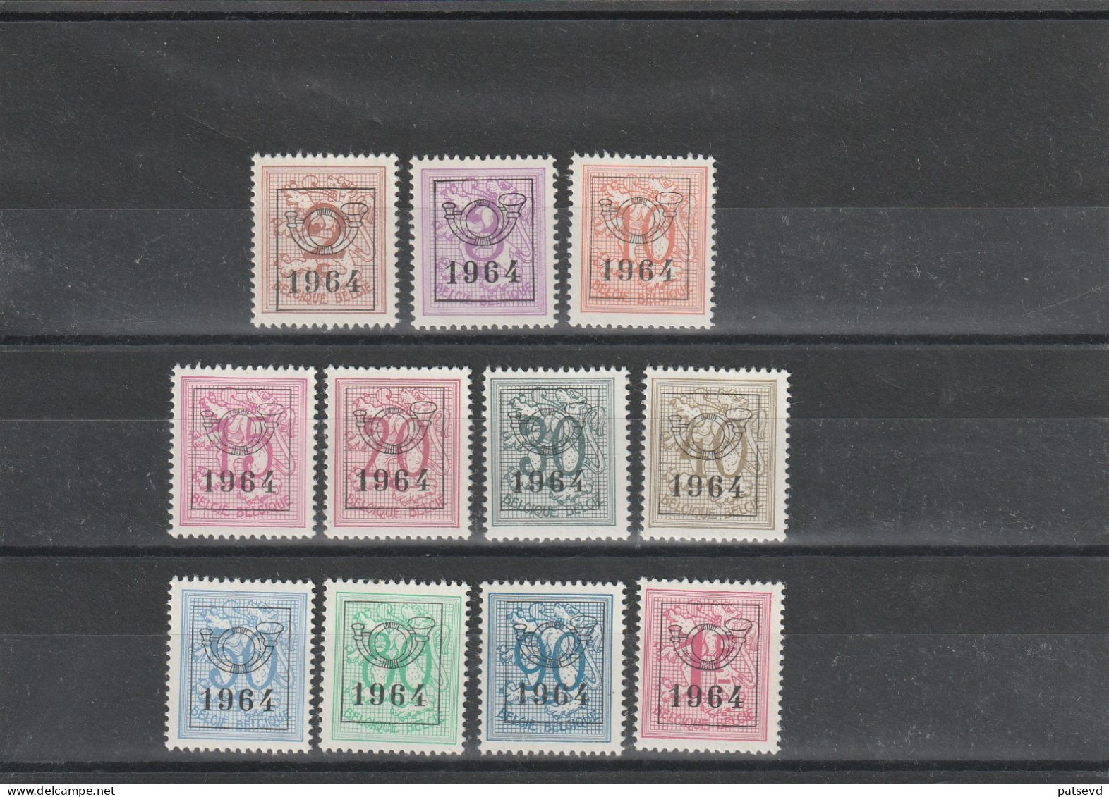 Preo  747/757 Serie No 57 ** - Typos 1951-80 (Chiffre Sur Lion)