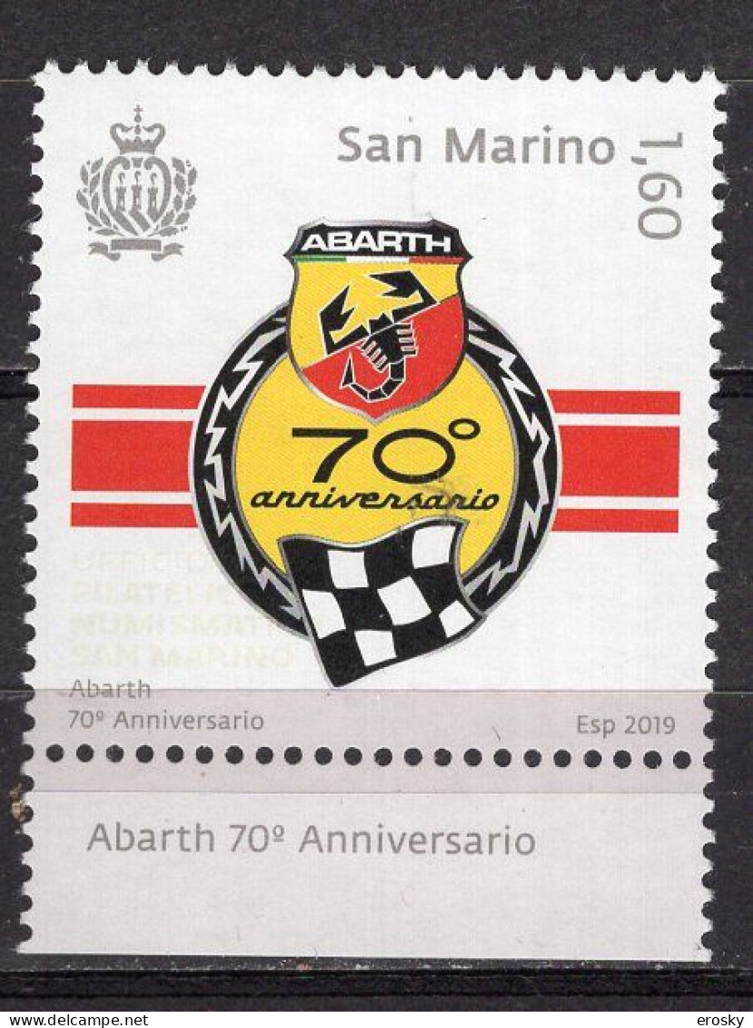 Y8124 - SAN MARINO Unificato N°2642 ** ABARTH - Nuevos