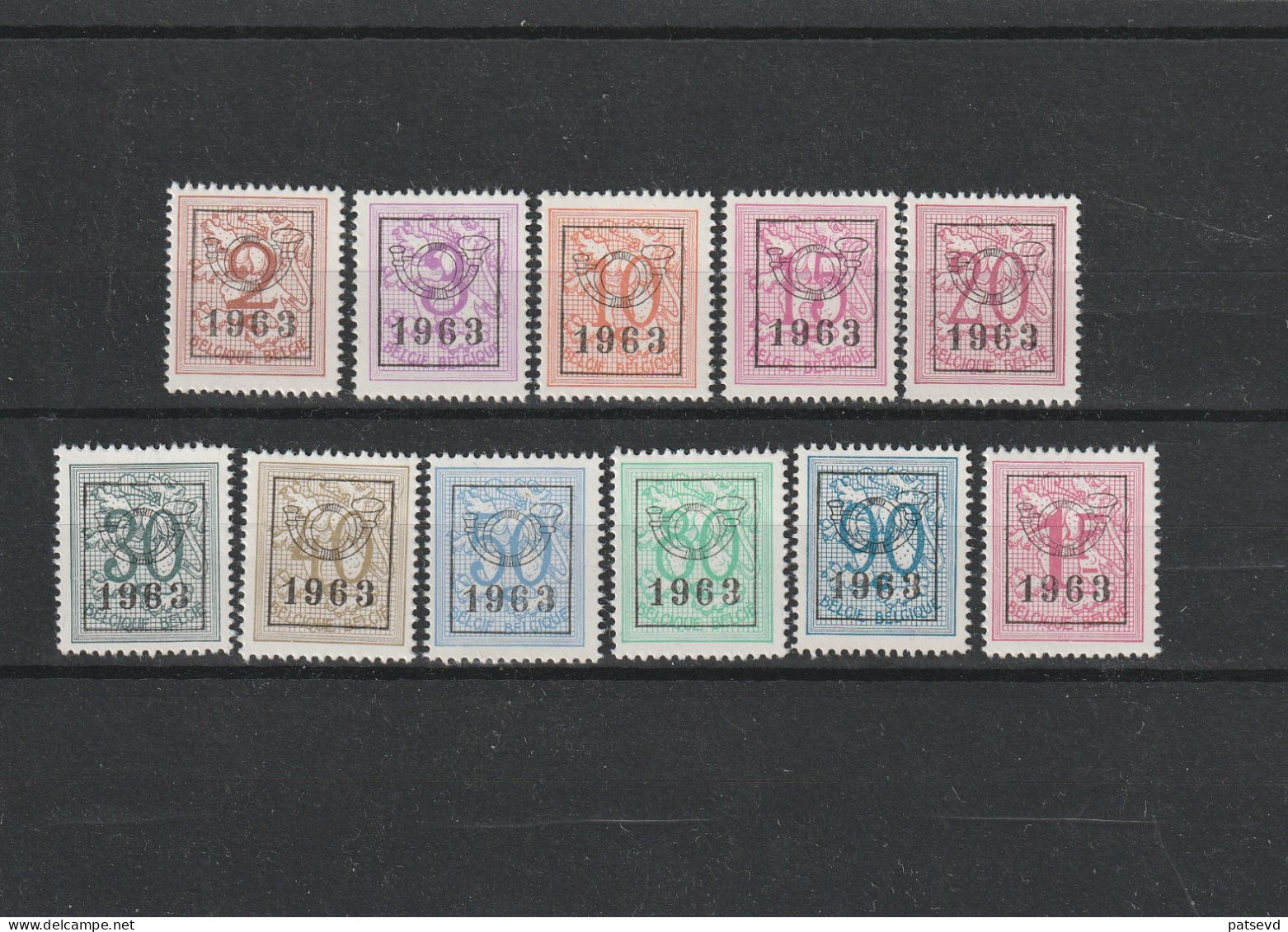 Preo  736/746 Serie No 56 ** - Typografisch 1951-80 (Cijfer Op Leeuw)