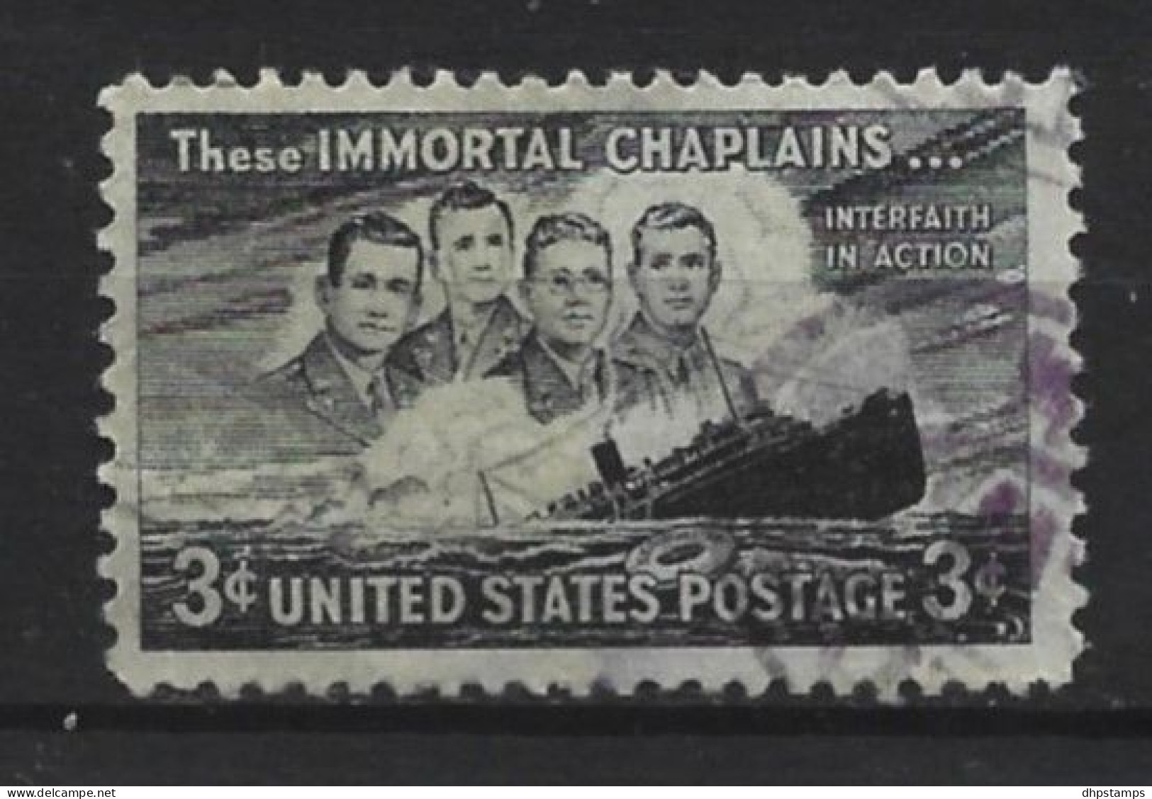 USA 1948 Four Chaplains Y.T. 508 (0) - Oblitérés