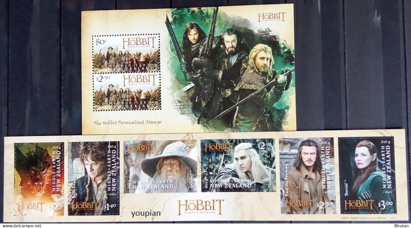 New Zealand 2014, The Hobbit, Two MNH S/S - Unused Stamps