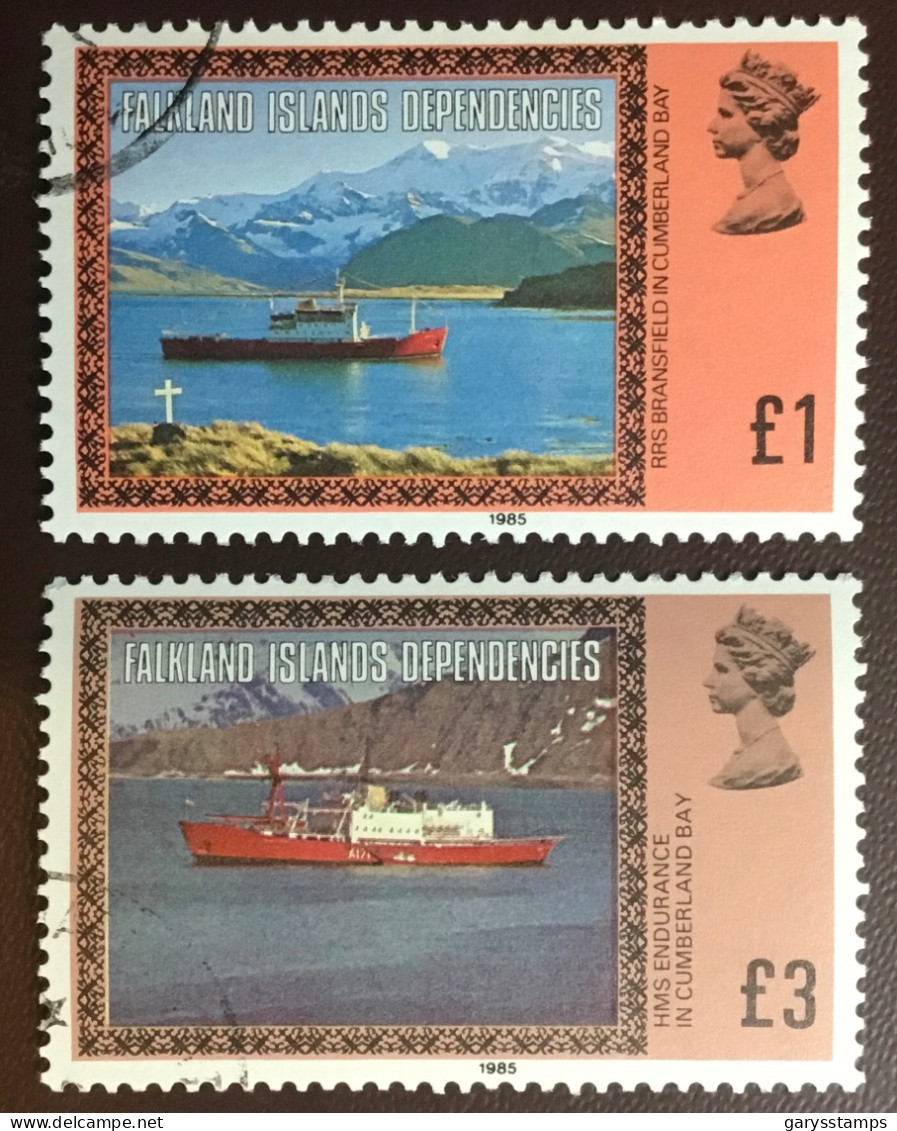 Falkland Islands Dependencies 1985 Definitives 2 Top Values FU - Falkland Islands