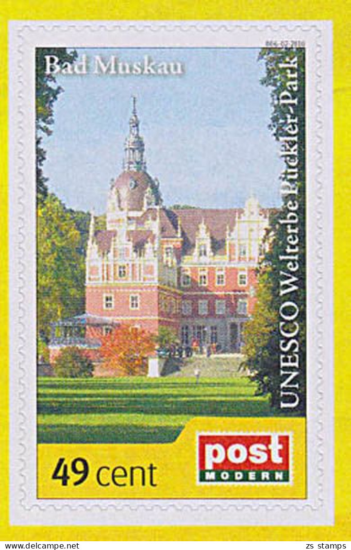 Weltkulturerbe Bad Muskau Pückler-Park UNESCO Postmodern Privatpost **, Wunschbriefmarke - Privados & Locales