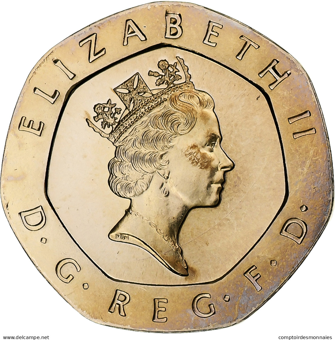 Grande-Bretagne, Elizabeth II, 20 Pence, 1995, Londres, Série BU, Du - 10 Pence & 10 New Pence