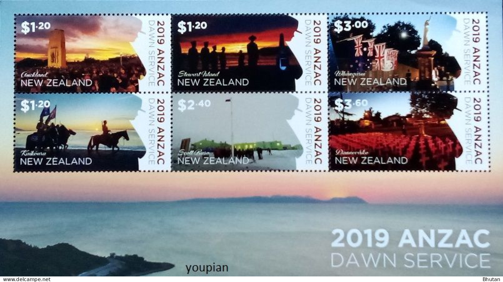 New Zealand 2019, ANZAC Dawn Service, MNH S/S - Unused Stamps