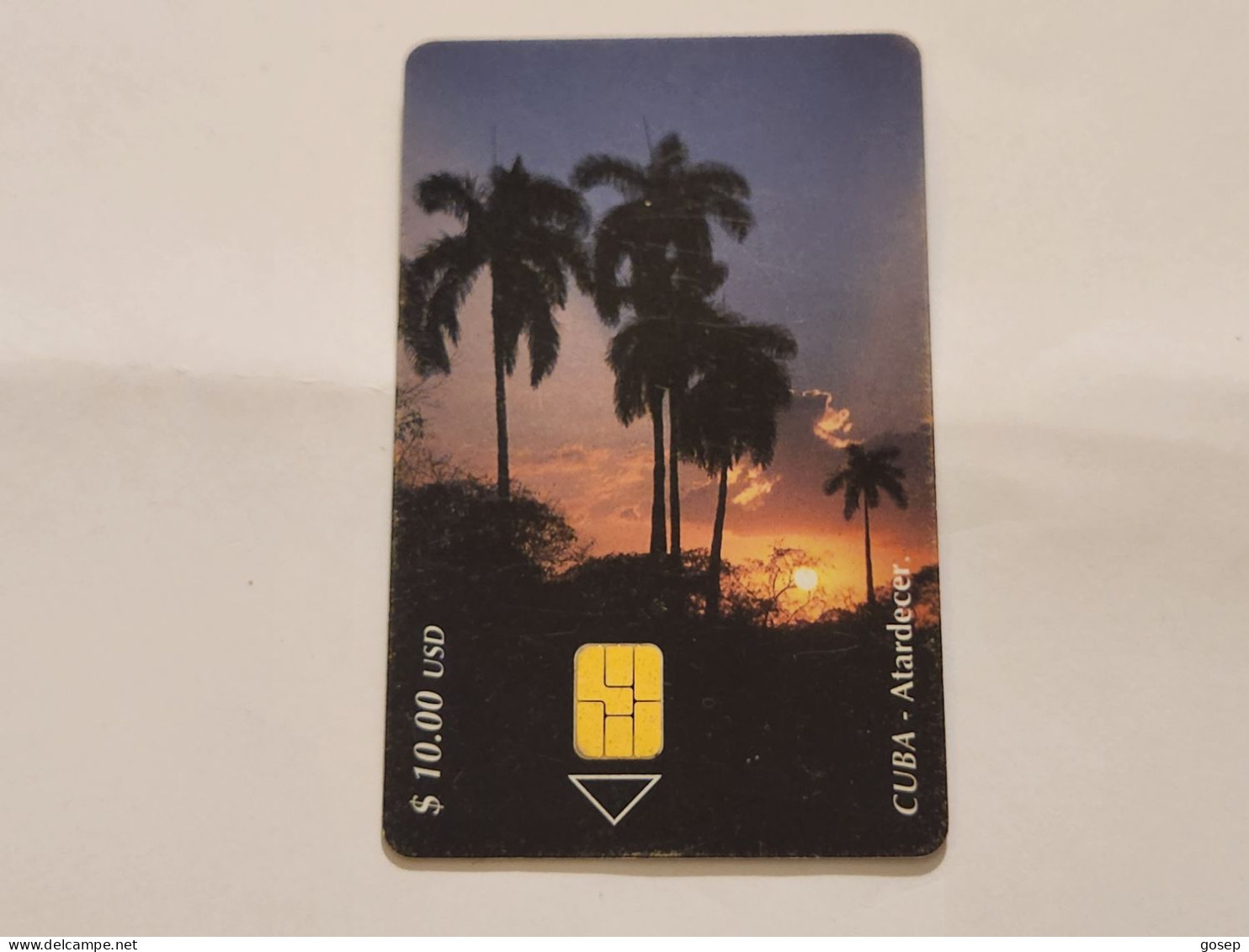 CUBA-(CU-ETE-0109)-Atardecer-(22)-($10)-(0004002439)-used Card+1card Prepiad Free - Cuba