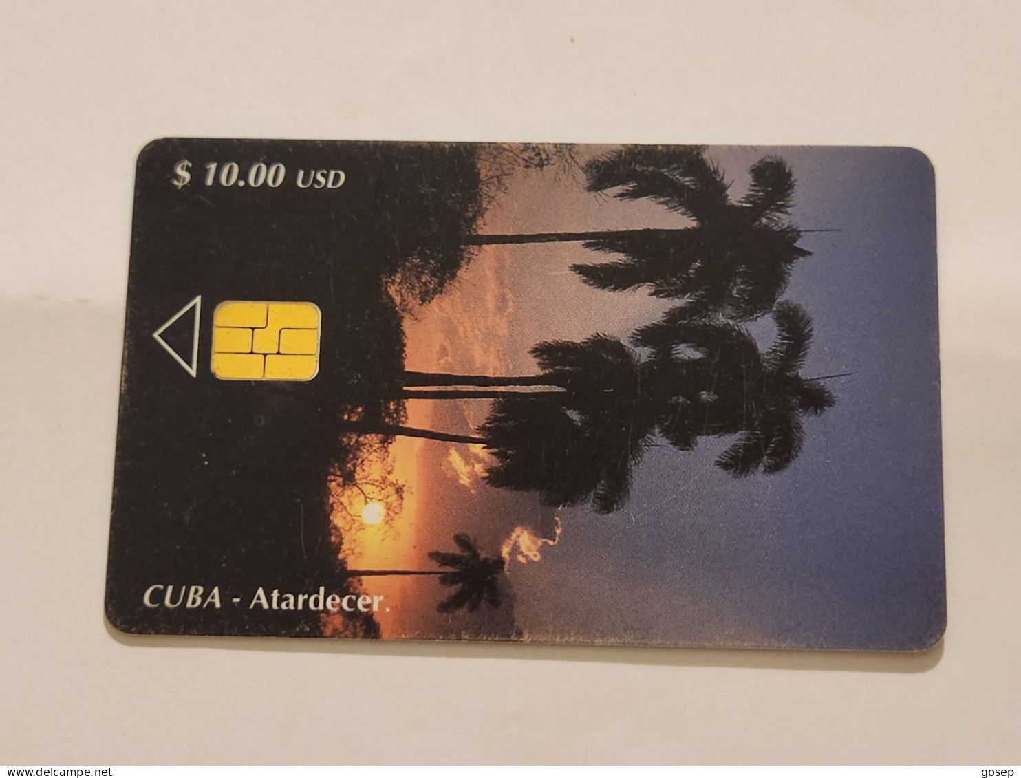 CUBA-(CU-ETE-0109)-Atardecer-(22)-($10)-(0004002439)-used Card+1card Prepiad Free - Cuba